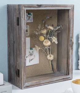 lot 6413 image: Rosalind Wheeler Balcomb Solid Wood Wall Picture Frames Shadow Box - 11in W x 5.2in D x 14in H