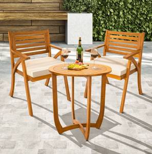 lot 6421 image: Red Barrel Studio Sauvage Bistro Armchairs - Set of 2 with End Table