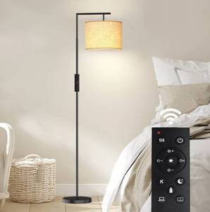 lot 6424 image: Orren Ellis Haileyville 64 Inch Arched Floor Lamp with Remote Control