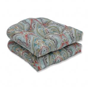lot 6428 image: Astoria Grand Outdoor 5 Inch Rocking Chair Cushions - Set of 2 - Paisley