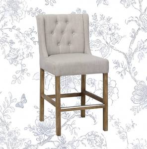lot 6440 image: Kelly Clarkson Home Avah Bar and Counter Stool - French Beige Basketweave