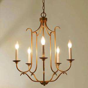 lot 6464 image: Rosdorf Park Caraviello 5-Light Candle Style Chandelier