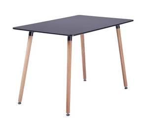 lot 6467 image: George Oliver Iyaaz Dining Table - Black - 43.31in W x 27.56in D x 29.13in H