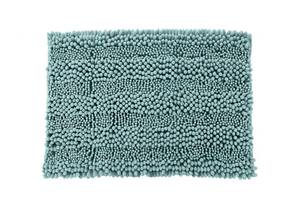 lot 6480 image: Mind On Design 23x17 Inch Teal Shag Bath Mat
