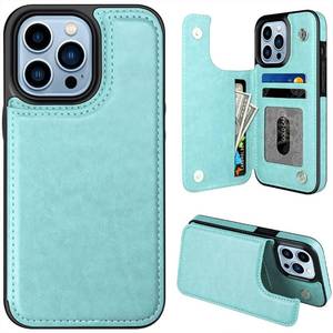 lot 6482 image: iPhone Pro Magnetic Back Flip Wallet Case with Card Holder - 6.5 x 3.25 Inch - Mint