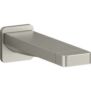 lot 6411 image: Kohler K-23510 Parallel 6-14 Integrated Diverter Tub Spout - Nickel - Retail $421 See Photos for Included Parts