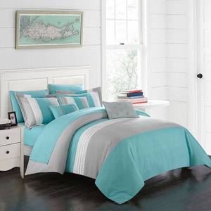 lot 6415 image: Chic Home Ayelet 10 Piece King Bed In a Bag Comforter Set Bedding - Retail $393