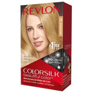 lot 6484 image: Revlon ColorSilk Beautiful Color Permanent Hair Color - 74 Medium Blonde