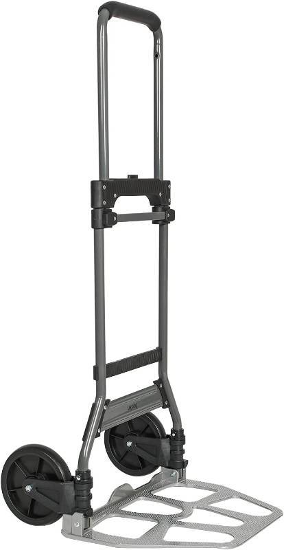 lot 96636 image: Leeyoung 264 lb Capacity Heavy Duty Folding Hand Truck with Telescoping Handle and PPEVA Wheels