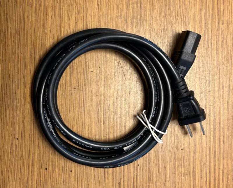 lot 96699 image: Baohing 2 Prong AC Power Cord E159216, LL112007