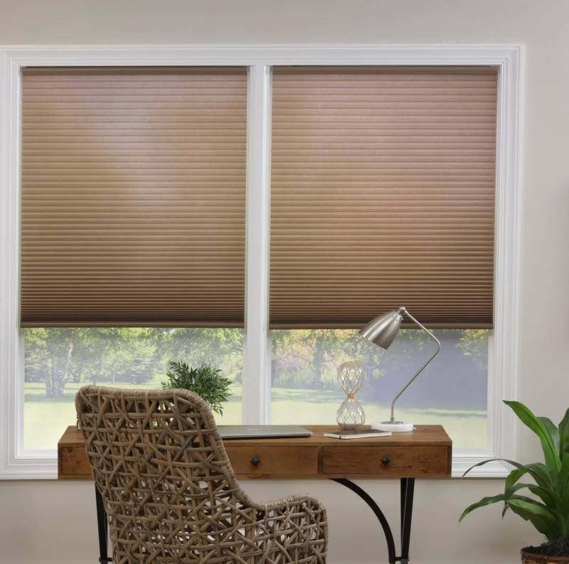 lot 96634 image: Ebern Designs 26.5 Inch EcoHome Cordless Light Filtering Cellular Shade - Latte Stock Photo For Reference, Only 1 Shade Included