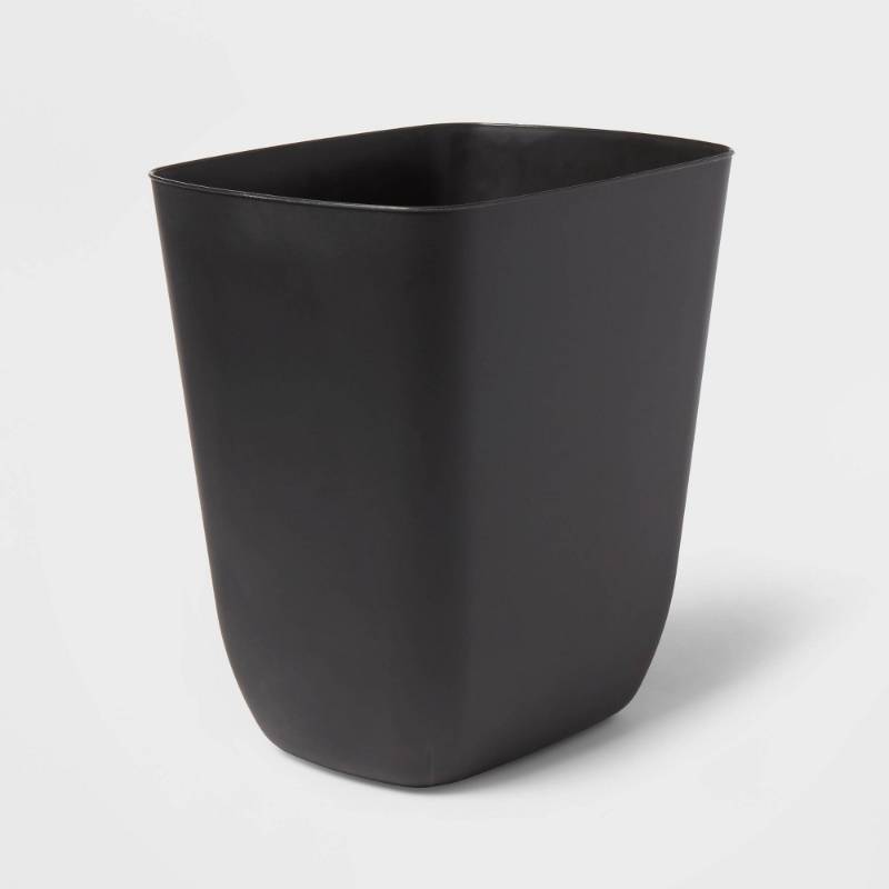 lot 96614 image: Brightroom 3 Gallon Open Vanity Waste Basket - Black