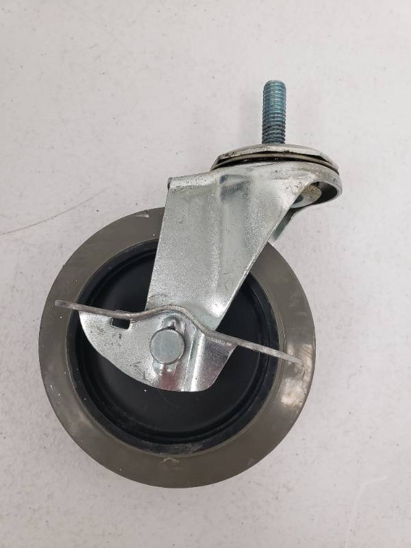 lot 96660 image: 4 Inch Rubber Locking Swivel Caster&nbsp
