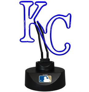 lot 6717 image: Neon KC Royals Desk Lamp