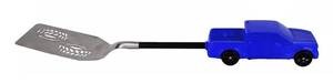 lot 6727 image: G.E.I. Pick-up Truck BBQ Spatula Stainless Steel Grilling Tool with Built In Bottle Opener - Blue
