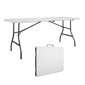 lot 6752 image: Costco 29.5 x 72 Inch Folding Table - White