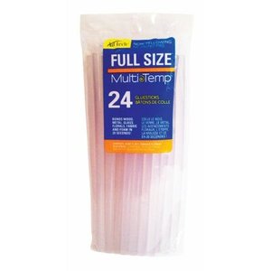 lot 6733 image: AdTech Crystal Clear Multi Temp Full Size Hot Glue Sticks Full Size 10 x .44 24 Sticks