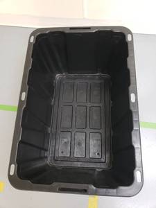 lot 6767 image: HDX Black Storage Tote - 28.6in W x 19.6in L x 15in H
