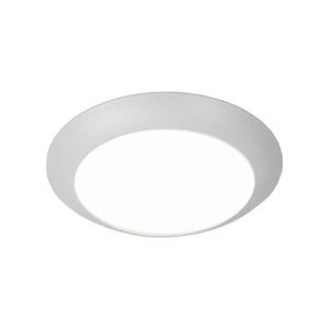 lot 67133 image: WAC Lighting Disc 15W 1-Light LED Aluminum Flush Mount and Retrofit Kit - White