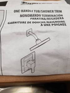 lot 67136 image: Moen Voss Brushed Nickel Moentrol Shower Handle Only - Retail $375.19