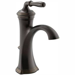 lot 67140 image: Kohler Devonshire Single Handle Bathroom Sink Faucet - Oil Rubbed Bronze - Retail $662