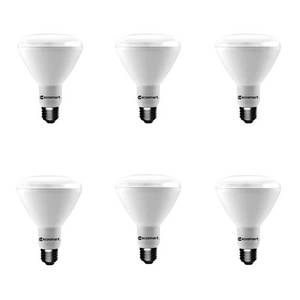 lot 67156 image: ECOSMART 65W  9W LED BR30 Lightbulbs Pack Of 2 - Daylight 1002 878 703 Indoor Dimmable Lightbulbs