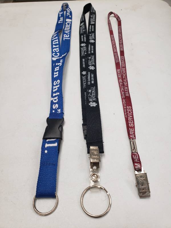 lot 96688 image: Assorted Lanyards - Set of 3 Previously Owned