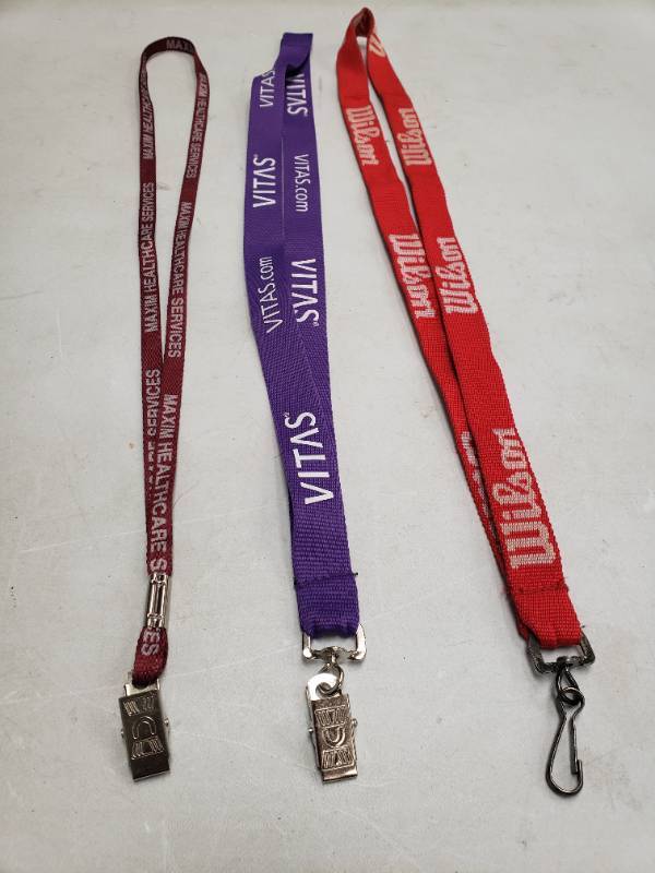 lot 966115 image: Assorted Lanyards - Set of 3 Previously Owned