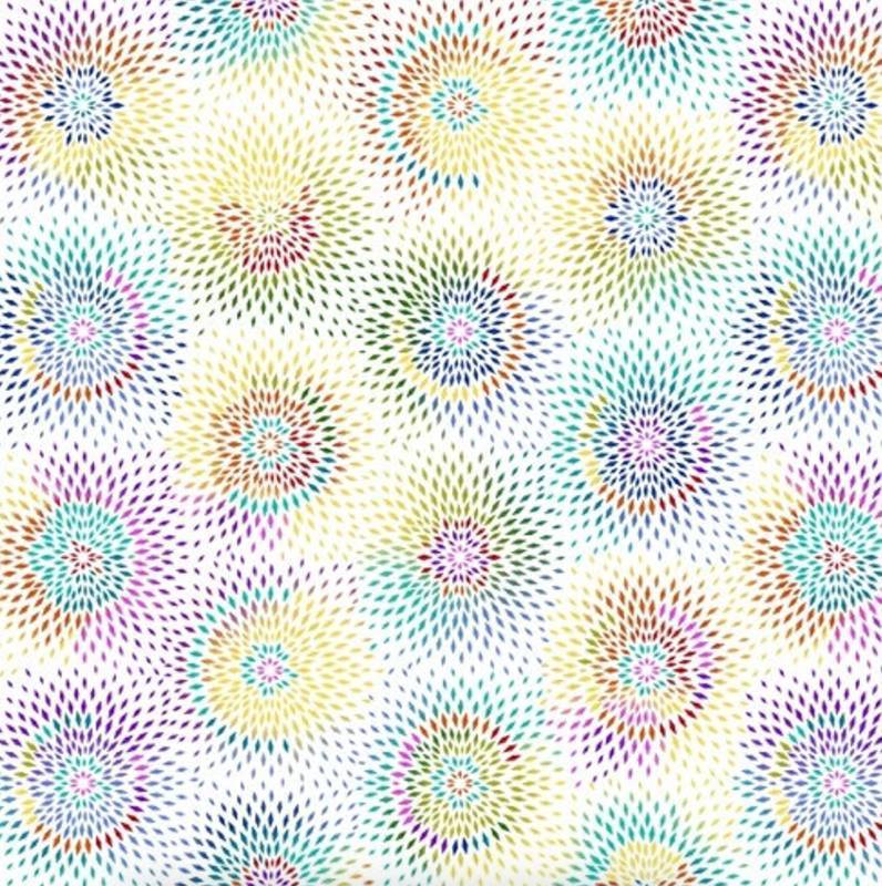 lot 96756 image: Radiance 108 Quilt Back by Color Principle for Henry Glass & Co. Pattern No. 2124W - 3 Yards