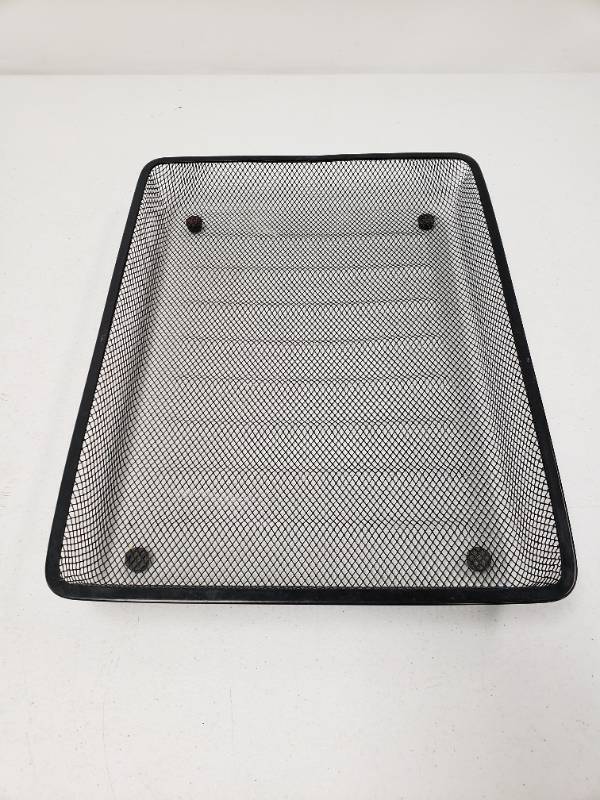 lot 96736 image: 11x15 Inch Black Wire Basket Desk Organizer