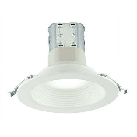 lot 967148 image: Commercial Electric 6 White Baffle LED Recessed Kit Selectable CCT (2.7K-5K)