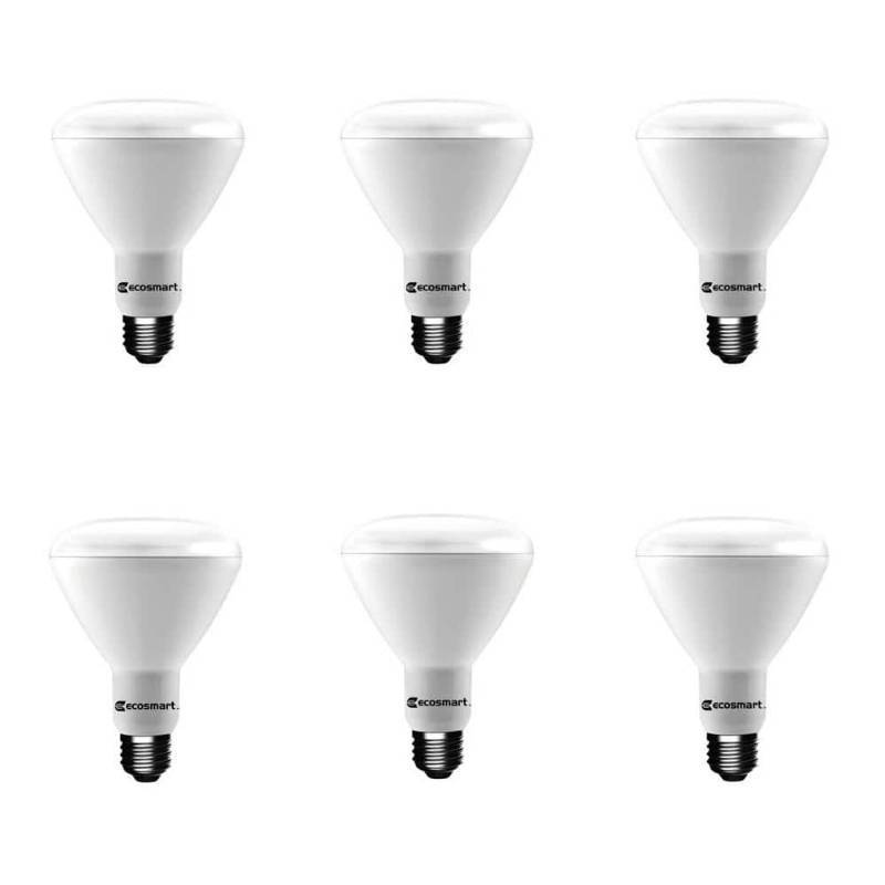 lot 967156 image: ECOSMART 65W  9W LED BR30 Lightbulbs Pack Of 2 - Daylight 1002 878 703 Indoor Dimmable Lightbulbs