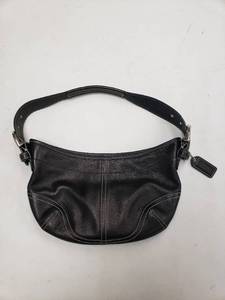 lot 6811 image: Coach Black Leather Soho Tassel Bag with Wallet