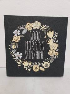 lot 6825 image: Good Morning Sunshine 12x12 Inch Canvas Wall Art