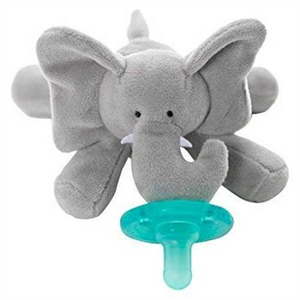 lot 6840 image: WubbaNub Pacifier - Gray Elephant