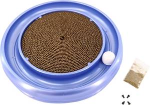 lot 6844 image: Coastal Pet Turbo Cat Scratcher Toy Ball Track with Catnip