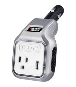 lot 6861 image: Black & Decker 100W Power Inverter