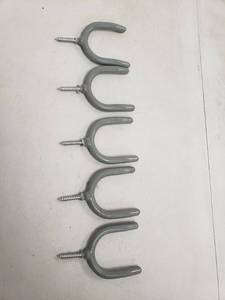 lot 6887 image: Screw-In Utility Hooks - Set of 5