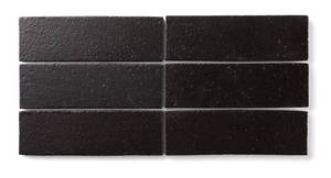 lot 6889 image: Fireclay Tile - Thin Brick 8x2.5 Inch - Set of 56 - Black Hills