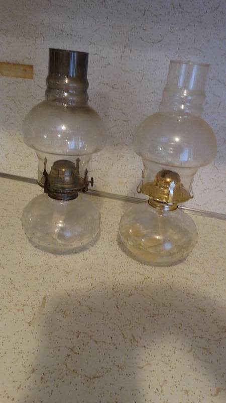 lot 268 image: 2 oil lamps