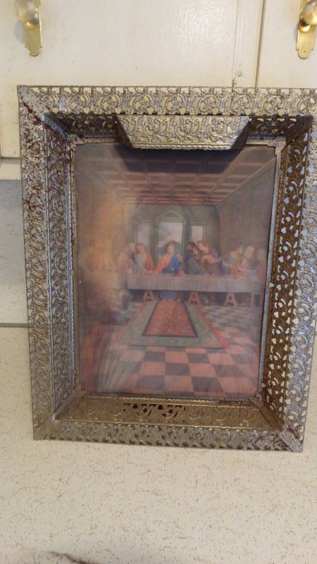 lot 296 image: vintage last supper picture