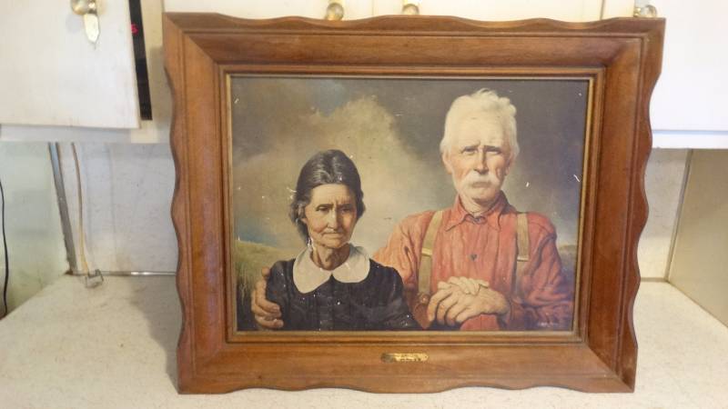 lot 299 image: vintage old couple picture this is my love