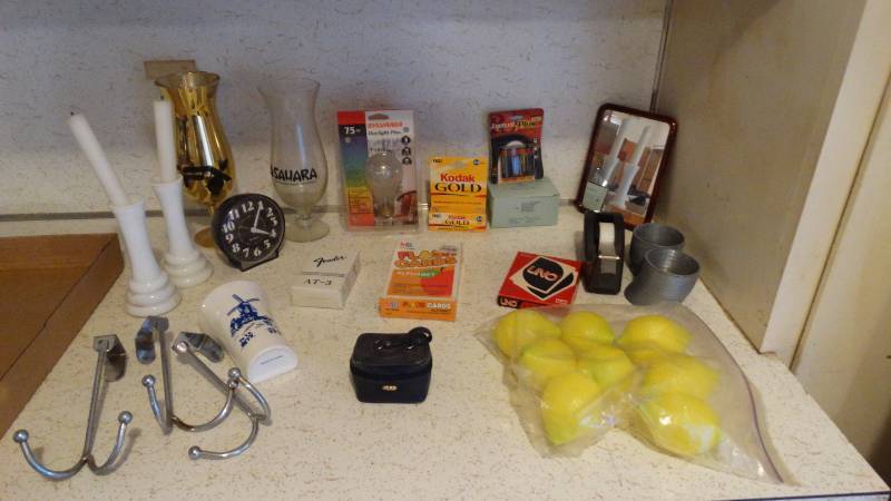 lot 302 image: Steel Slinkies - candlesticks - household items - cards and more