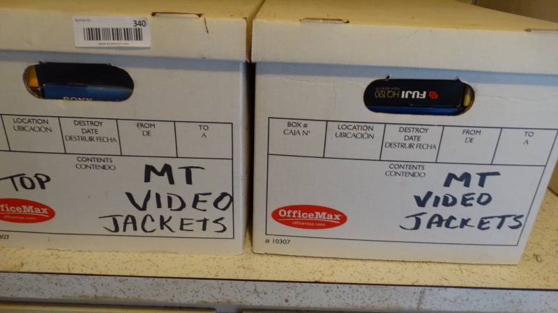 lot 340 image: 2-boxes of VHS tapes Sleeves.