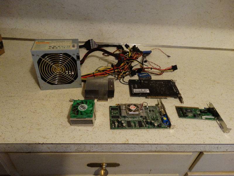 lot 371 image: ANTEC True power supply video card, audio card.