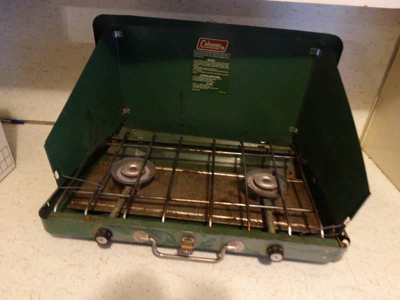 lot 414 image: Coleman pro pain camp stove.