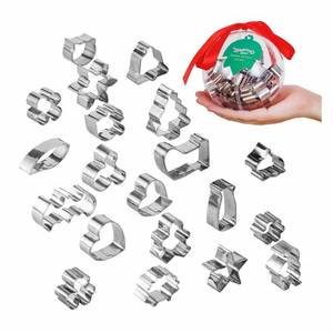 lot 66963 image: Beyond 280 Daily Use and Christmas Cookie Biscuit Cutters Set, Cute Mini Stainless Steel Shapes for Baking and Party (4.7in Ball_20pcs-mini)