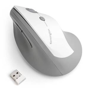 lot 66965 image: Kensington Pro Fit Ergo Vertical Wireless Mouse- Gray, White