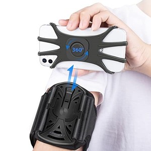 lot 66984 image: HLOMOM Running Phone Holder Armband for Phone, Detachable & 360°Rotated Sports Armband with Key Pocket for iPhone 151413 Pro12 ProXSXR876s Plus, Samsung Galaxy Suit for 4-6.5 Cellphone
