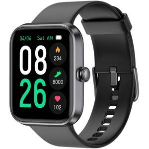 lot 66987 image: EURANS Smart Watch 44mm, AMOLED Fitness Watch with Heart RateSleep Monitor Steps Calories Counter, IP68 Waterproof Activity Tracker Compatible with Android iOS